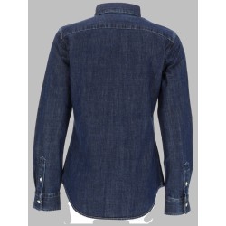 CAMICIA IN DENIM CON LOGO