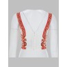 TOP BUSTIER IN CHARMEUSE STAMPA MAIOLICA