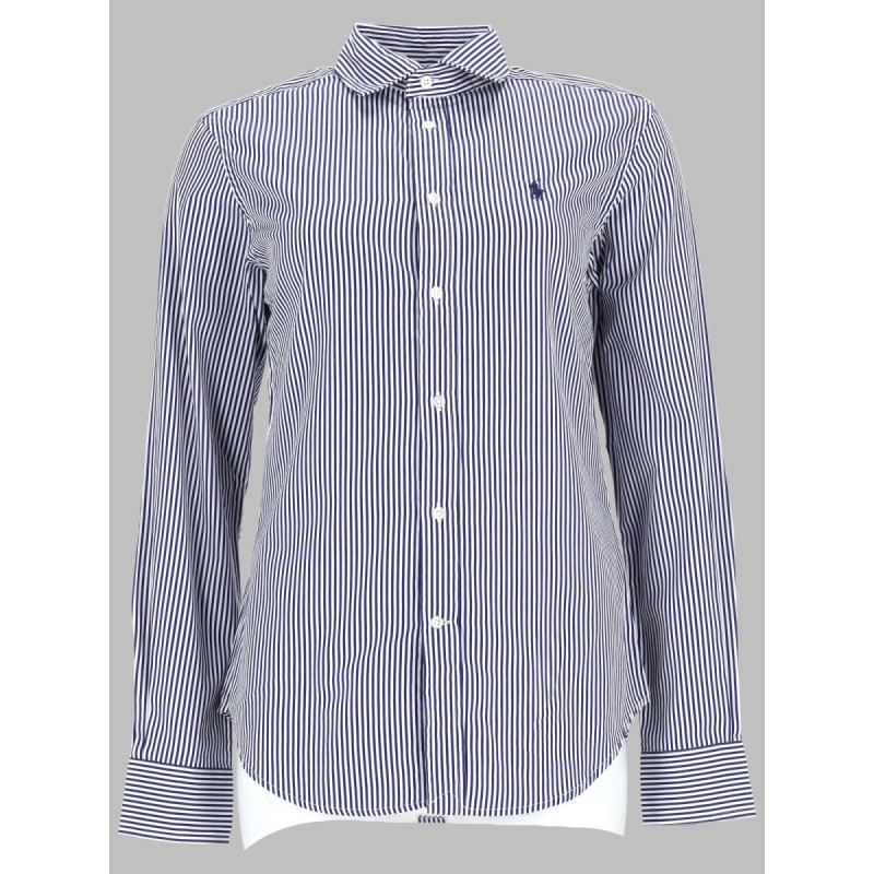 CAMICIA A RIGHE CON LOGO
