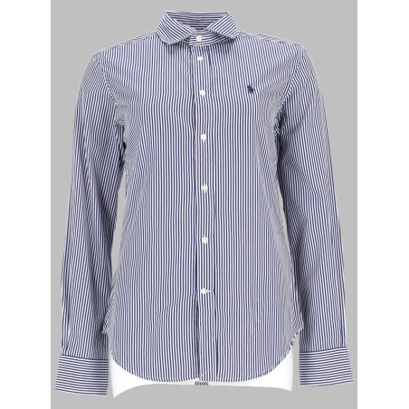 CAMICIA A RIGHE CON LOGO