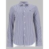 CAMICIA A RIGHE CON LOGO