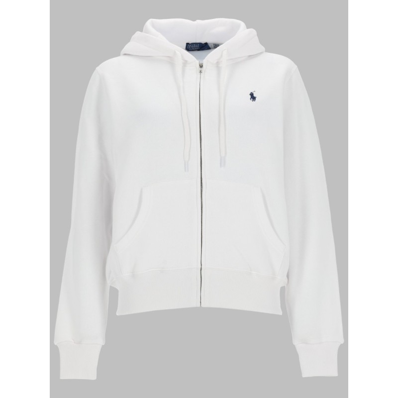FELPA CON ZIP E LOGO