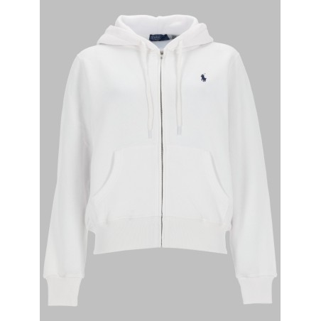 FELPA CON ZIP E LOGO