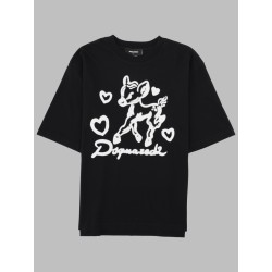T-SHIRT CON STAMPA E LOGO