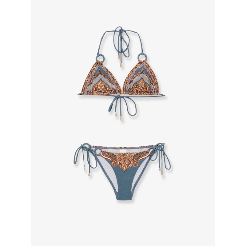Mahon nylon bikini with paisley print