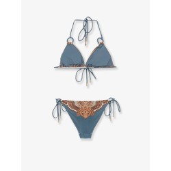 Mahon nylon bikini with paisley print