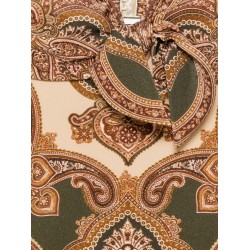 Mahon nylon one-piece swimsuit with paisley print