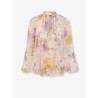 Luna viscose shirt with floral print