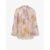 Luna viscose shirt with floral print