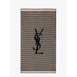 Certified cotton striped beach towel
