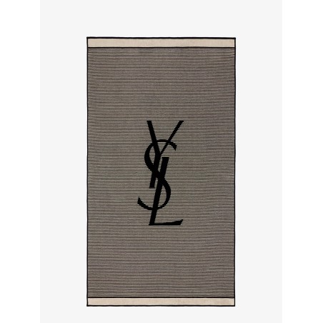 Certified cotton striped beach towel