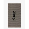 Certified cotton striped beach towel