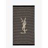 Certified cotton striped beach towel