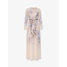 Luna viscose dress with floral print