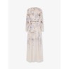 Luna viscose dress with floral print