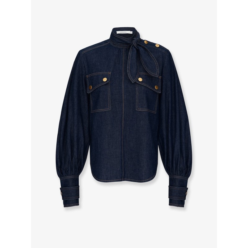 Cargo denim shirt