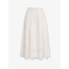 Mahon cotton skirt with embroidered detail on the bottom
