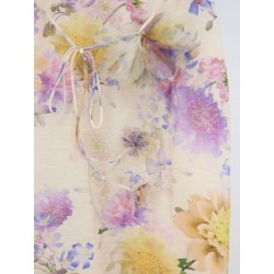 Luna silk and linen blend midi dress