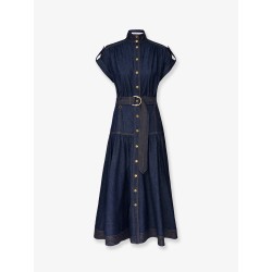 Long denim dress