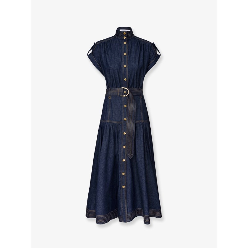 Long denim dress