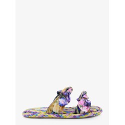 Carousel multicolored raffia sandals