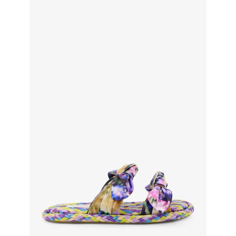 Carousel multicolored raffia sandals