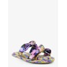 Carousel multicolored raffia sandals