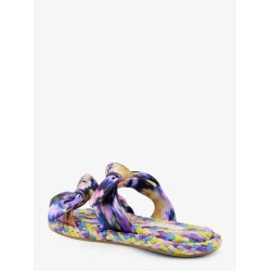 Carousel multicolored raffia sandals