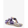 Carousel multicolored raffia sandals