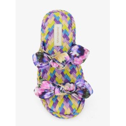 Carousel multicolored raffia sandals