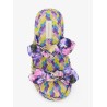 Carousel multicolored raffia sandals
