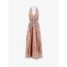 Indra cotton and silk long dress