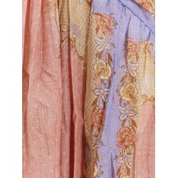 Indra cotton and silk long dress