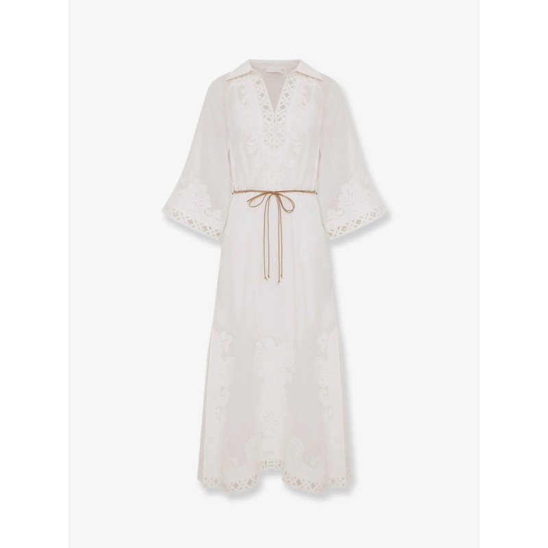 Indra long ramie dress