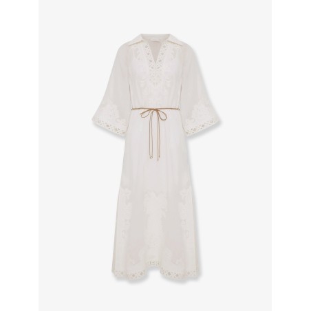 Indra long ramie dress