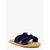 Carousel raffia and denim sandals