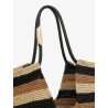 Golden Time raffia shoulder bag