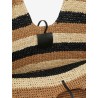 Golden Time raffia shoulder bag