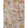 Luna linen midi dress with all-over floral print