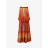 Luna Twist Bandeau Gown silk dress