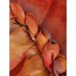 Luna Twist Bandeau Gown silk dress