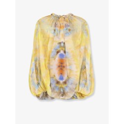 Alchemy Twist Billow silk top