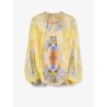 Alchemy Twist Billow silk top