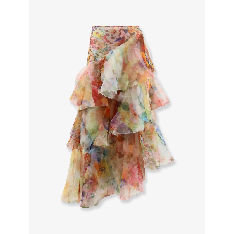 Luna Fanned Maxi Skirt