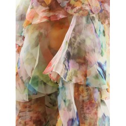 Luna Fanned Maxi Skirt