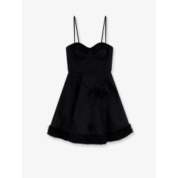 Luna linen and silk blend mini dress