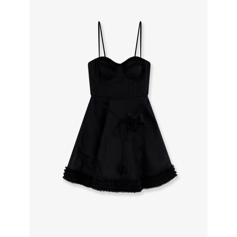 Luna linen and silk blend mini dress
