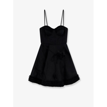 Luna linen and silk blend mini dress