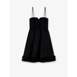 Luna linen and silk blend mini dress