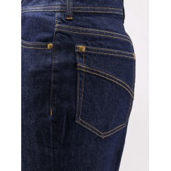 Cotton Denim Flare Jeans
